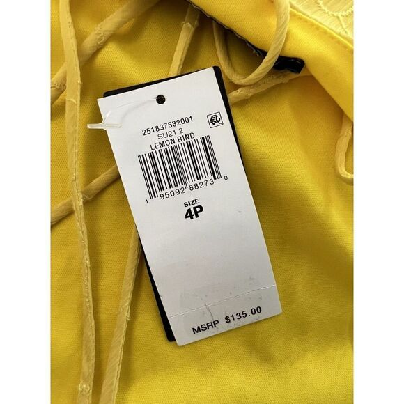 Lauren Ralph Lauren Womens Sz 4P Lemon Rind Eyelet Sleeveless Shift Dress $135 - Picture 8 of 11